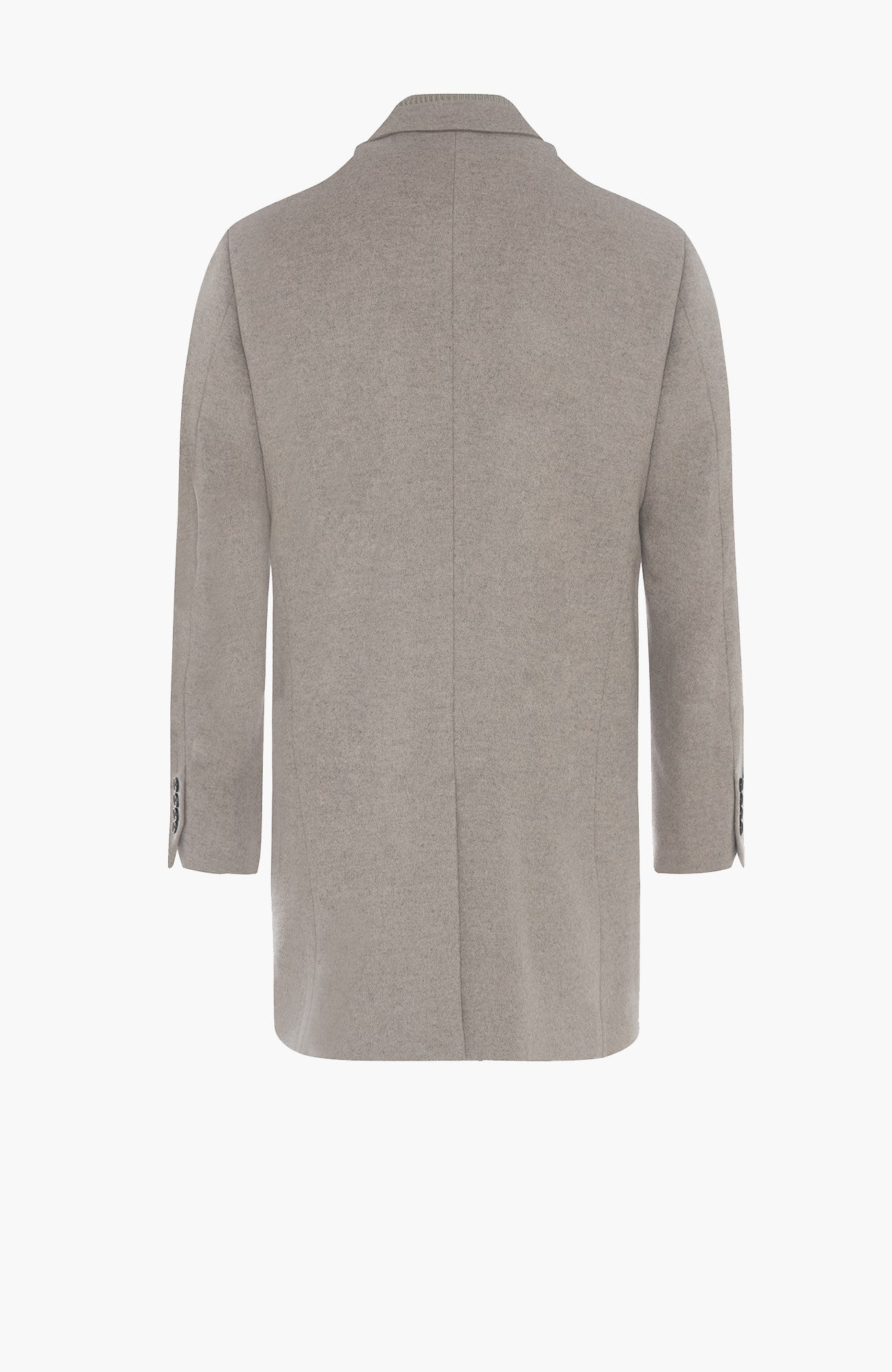 LeClaire Taupe Wool & Cashmere Topcoat