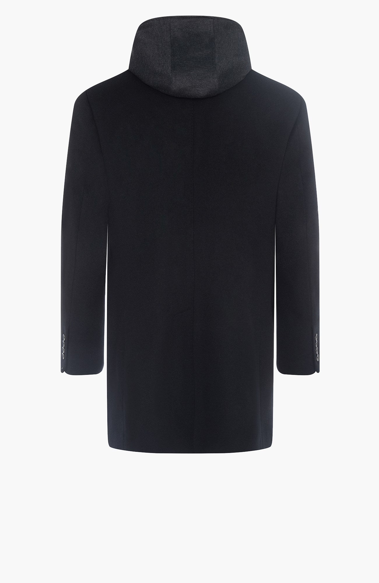 Titan Black Wool & Cashmere Topcoat