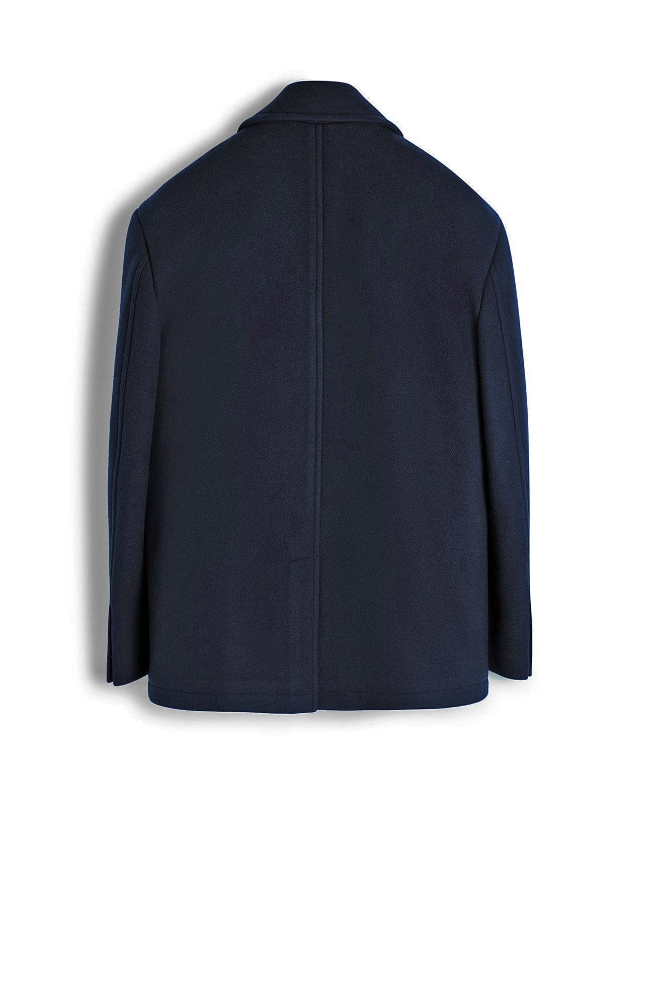 CARRARA NAVY WOOL & CASHMERE PEACOAT - MENS - Cardinal of Canada - US - CARRARA NAVY WOOL & CASHMERE PEACOAT