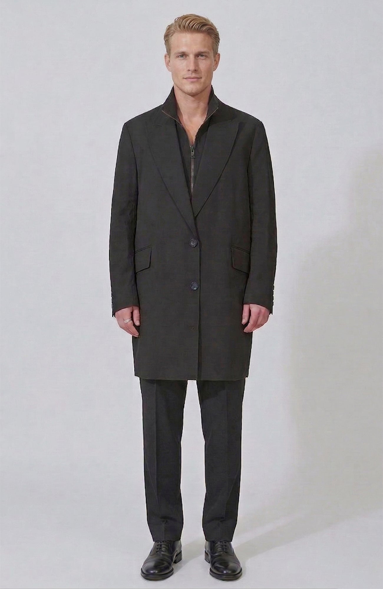 Fox Black Water Repellent Topcoat - MENS - Cardinal of Canada - US - Fox Black Water Repellent Topcoat