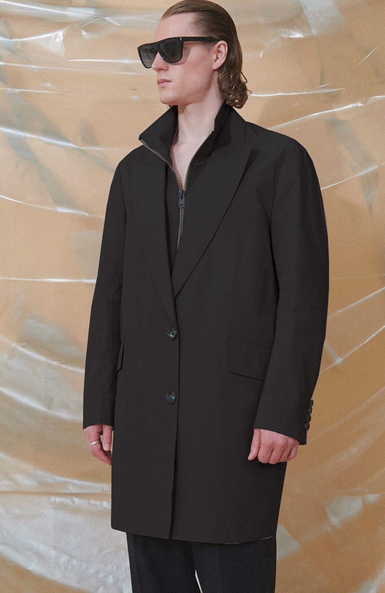 FOX BLACK WATER RESISTANT TOPCOAT