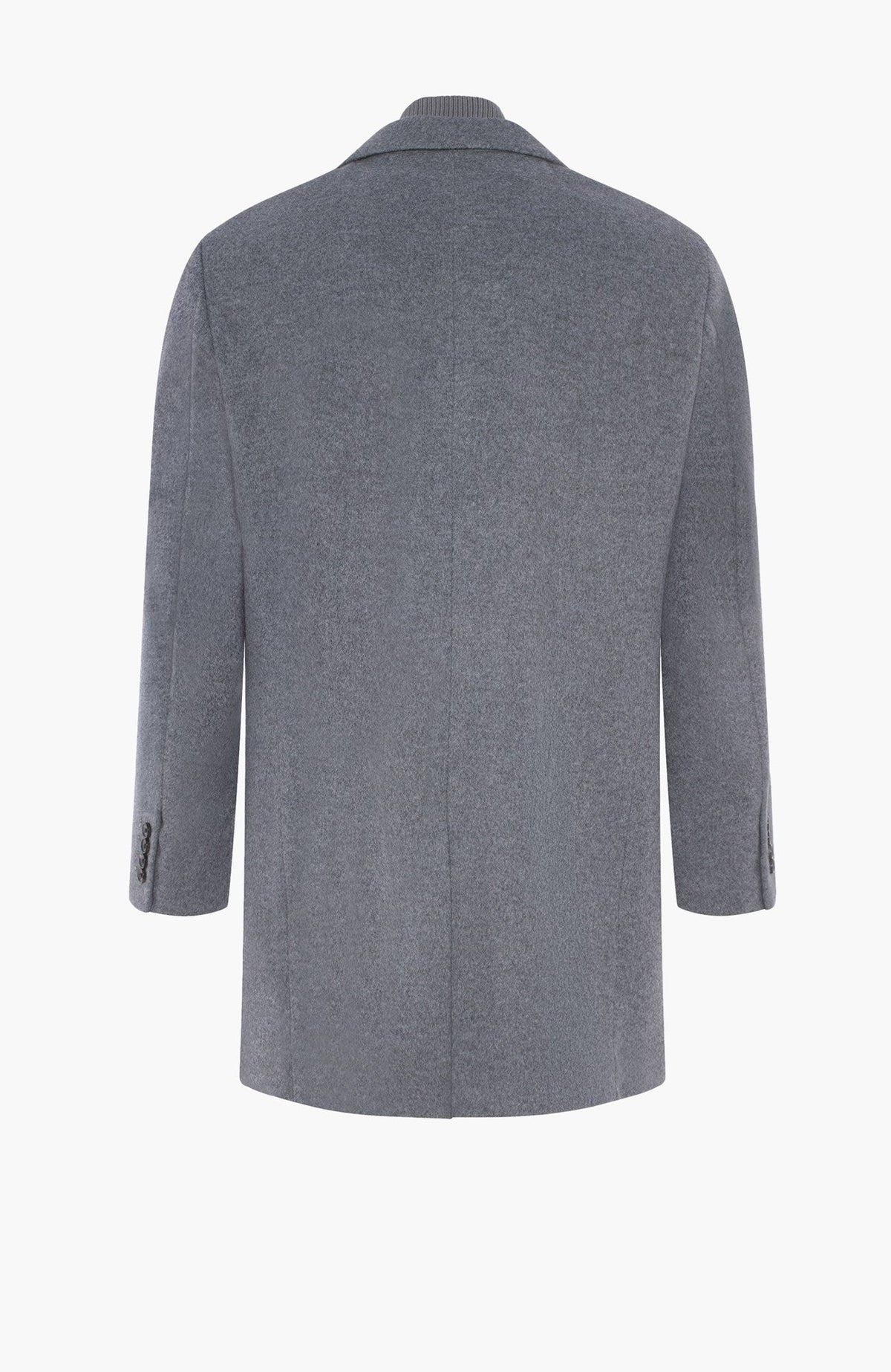 LeClaire Grey Wool & Cashmere Topcoat - MENS - Cardinal of Canada-US-LeClaire Grey Wool & Cashmere Topcoat