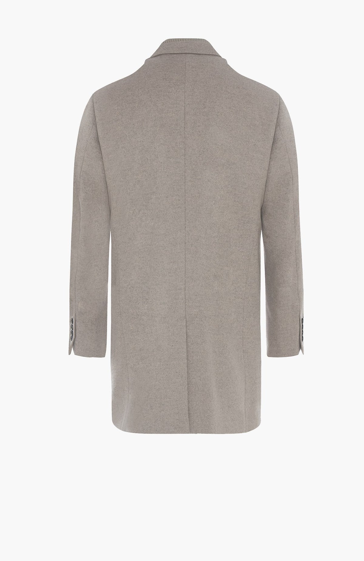 LeClaire Taupe Wool & Cashmere Topcoat - MENS - Cardinal of Canada-US-LeClaire Taupe Wool & Cashmere Topcoat