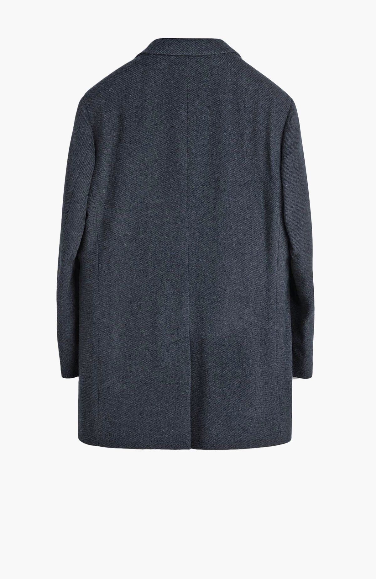 LeClaire Wool & Cashmere Charcoal Twill Car Coat - MENS - Cardinal of Canada-US-LeClaire Wool & Cashmere Charcoal Twill Car Coat