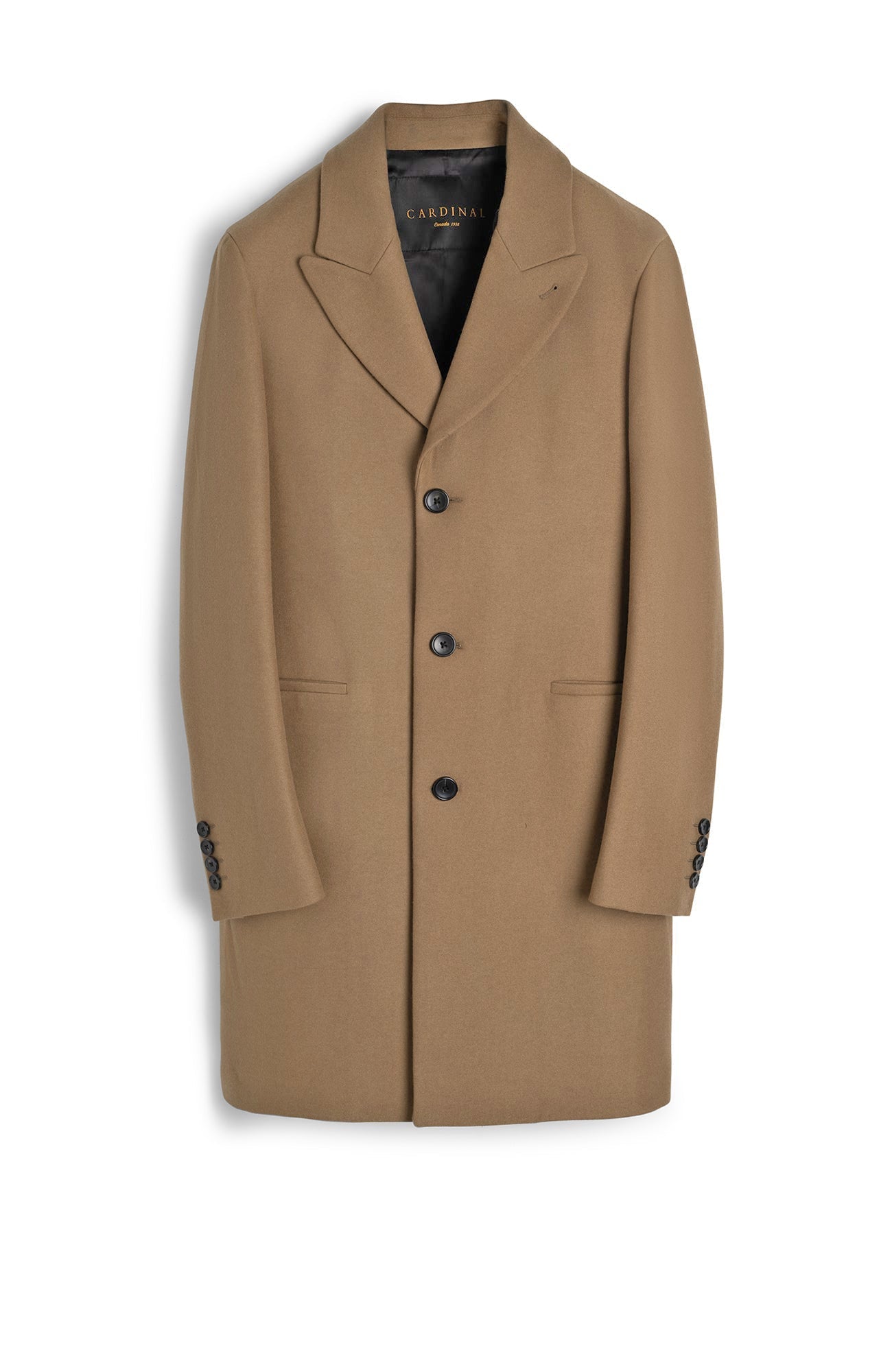 Peak lapel topcoat hotsell