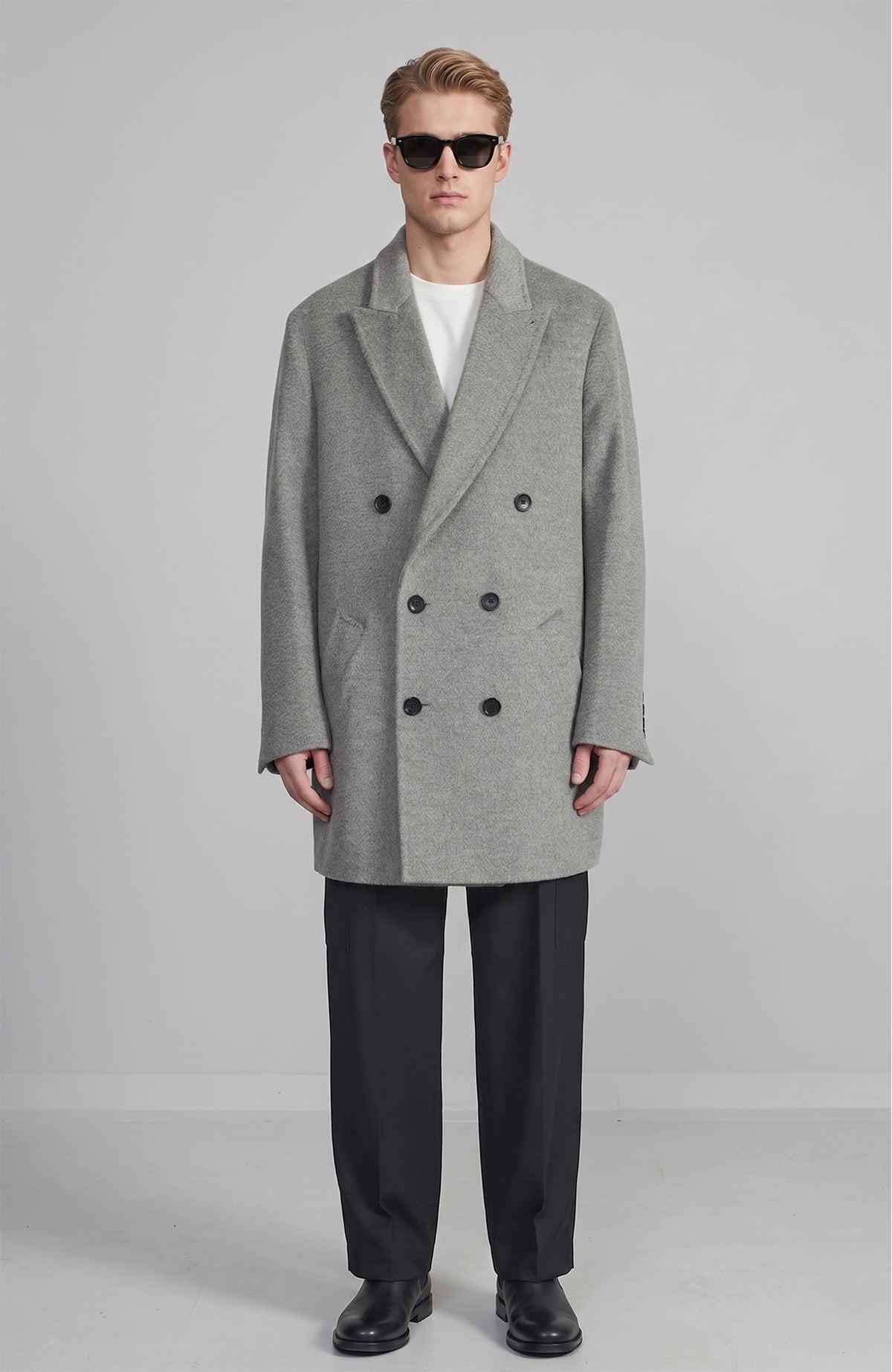 Logan Wool & Alpaca Double Breast Topcoat