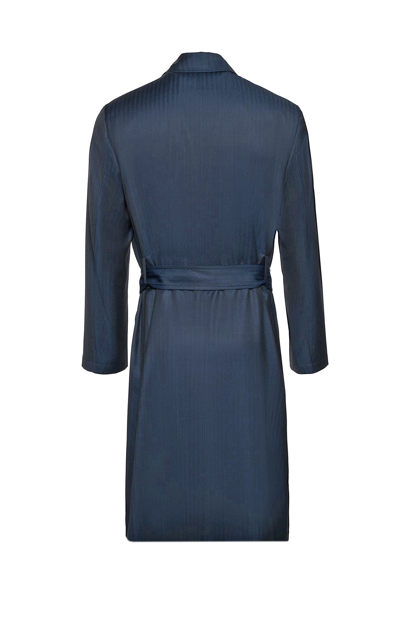 Man Ray Navy Herringbone Trench Coat - Cardinal of Canada - US - Man Ray Navy Herringbone Trench Coat