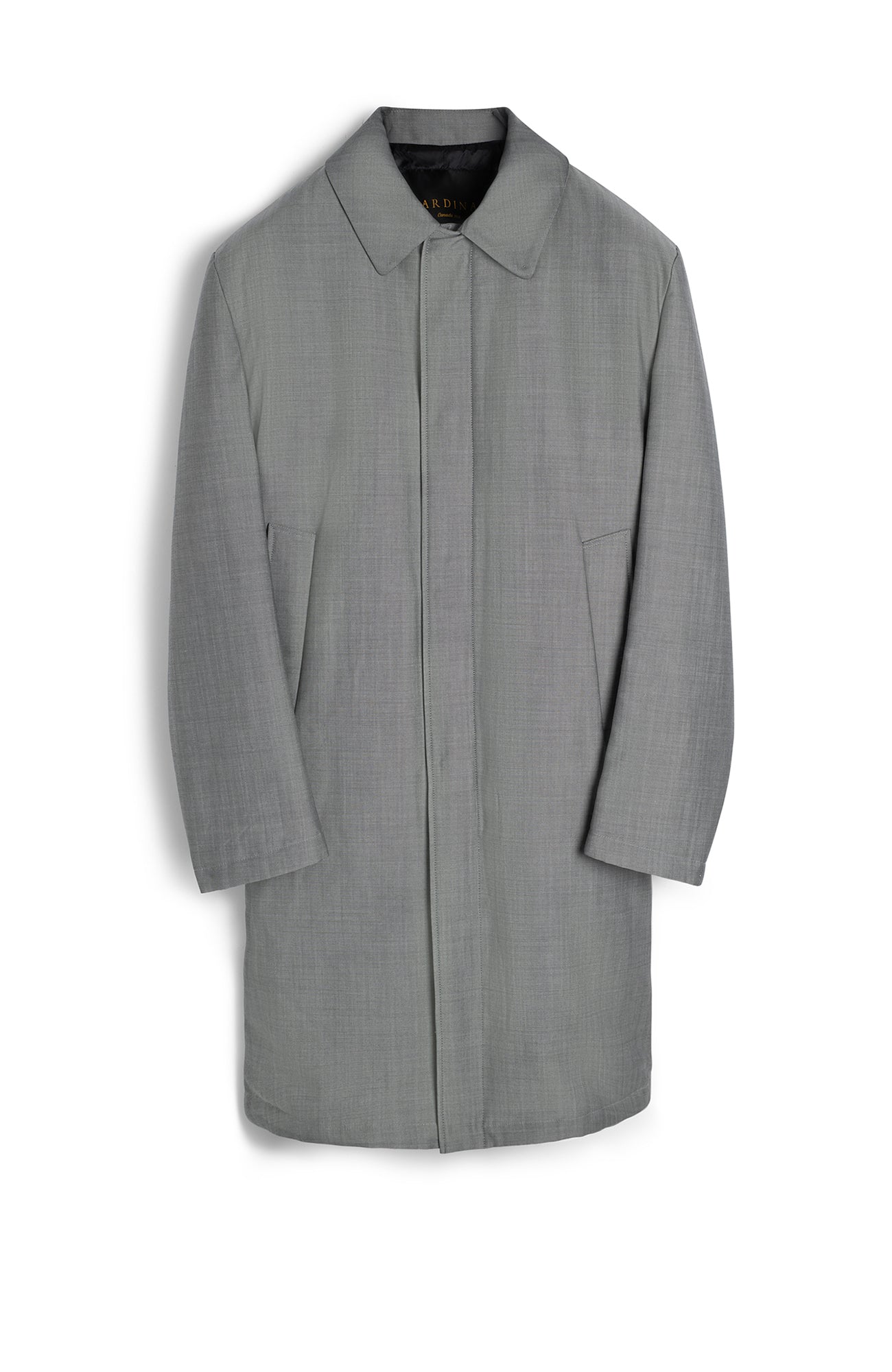 NOAH WOOL & MOHAIR GREY OVERCOAT - MENS - Cardinal of Canada - US - NOAH WOOL & MOHAIR GREY OVERCOAT 41 INCH LENGTH