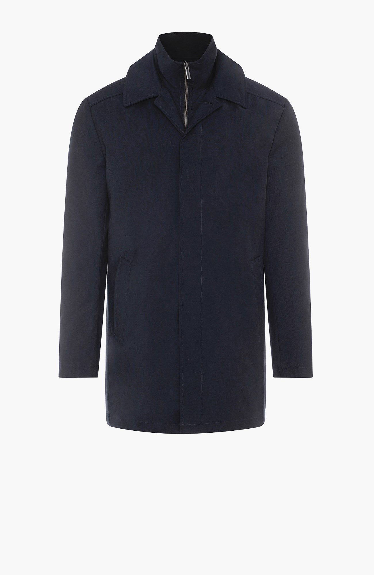 Samson Black Wool City Coat - MENS - Cardinal of Canada-US-Samson Black Wool City Coat