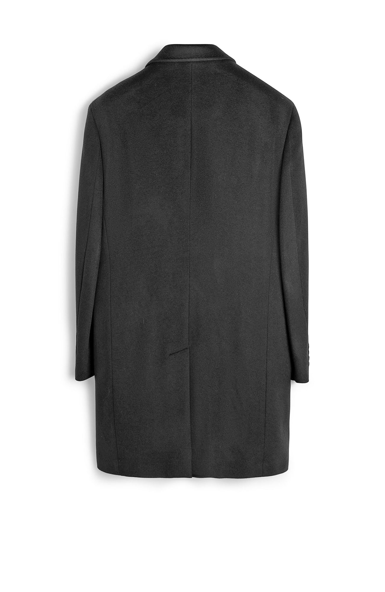 ST-PIERRE BLACK CASHMERE TOPCOAT