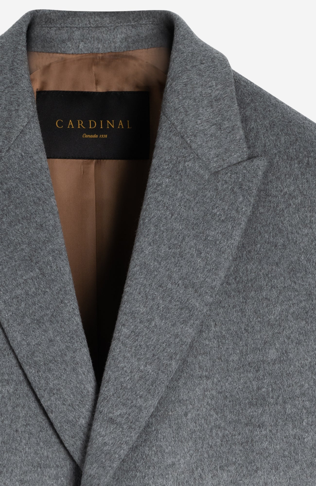 Sutton Light Gray Wool Topcoat - Cardinal of Canada - US - Sutton Light Gray Wool Topcoat