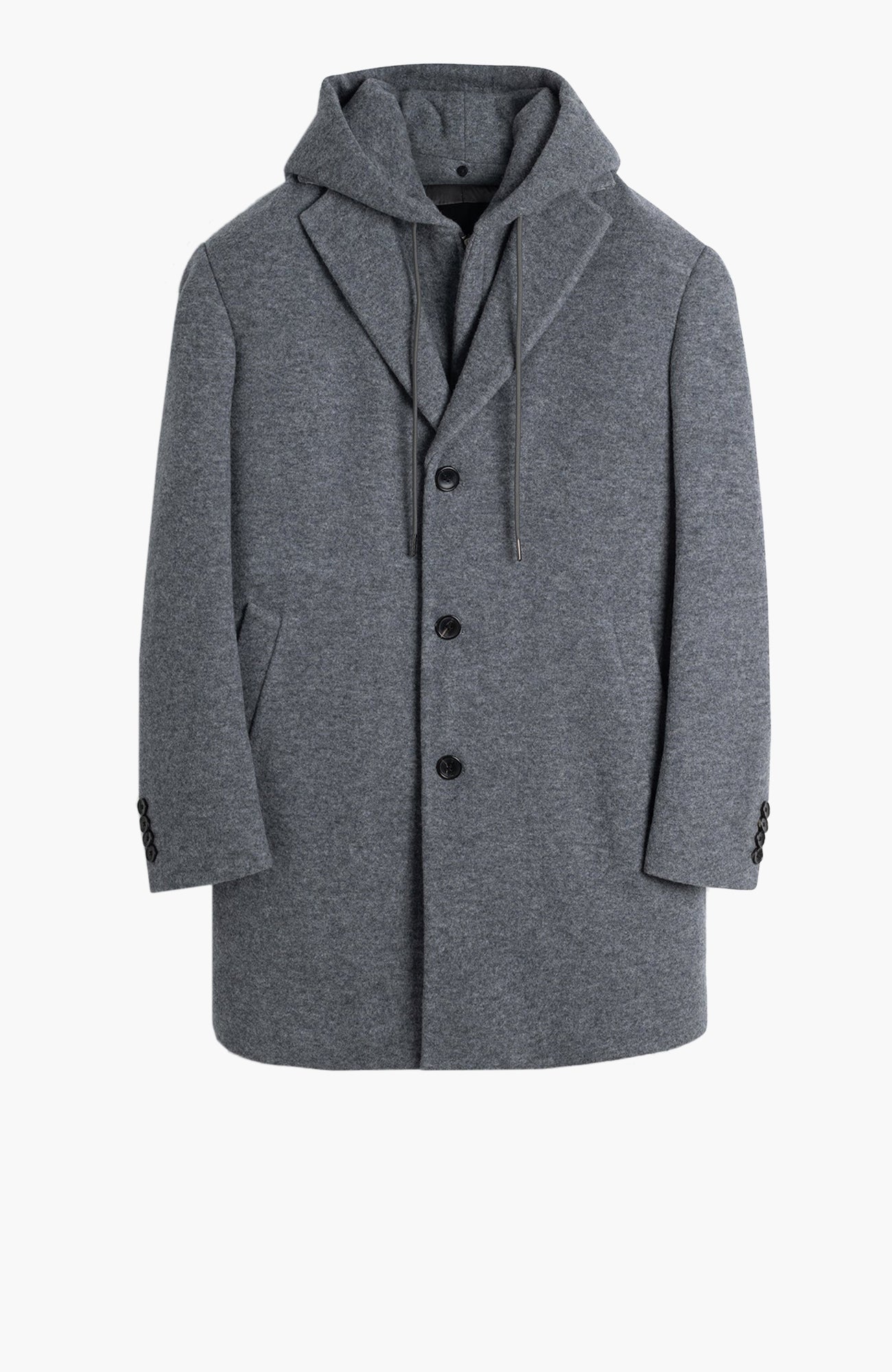 Tyson Charcoal Topcoat With Primaloft Insulation
