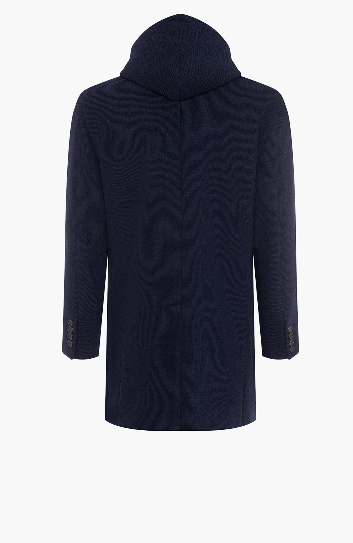 Tyson Navy Wool & Cashmere Topcoat - MENS - Cardinal of Canada-US-Tyson Navy Wool & Cashmere Topcoat