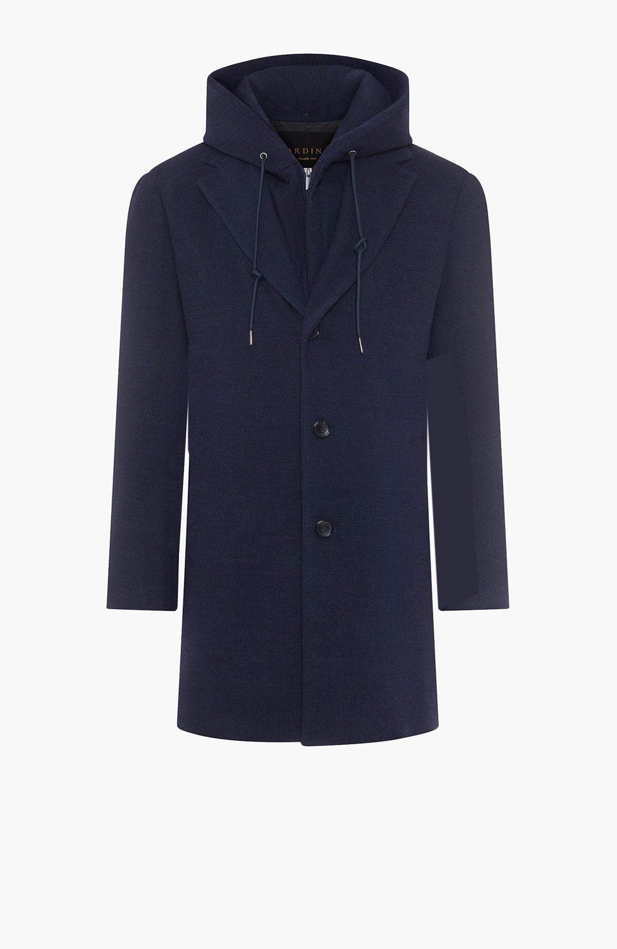 Tyson Navy Wool & Cashmere Topcoat - MENS - Cardinal of Canada-US-Tyson Navy Wool & Cashmere Topcoat