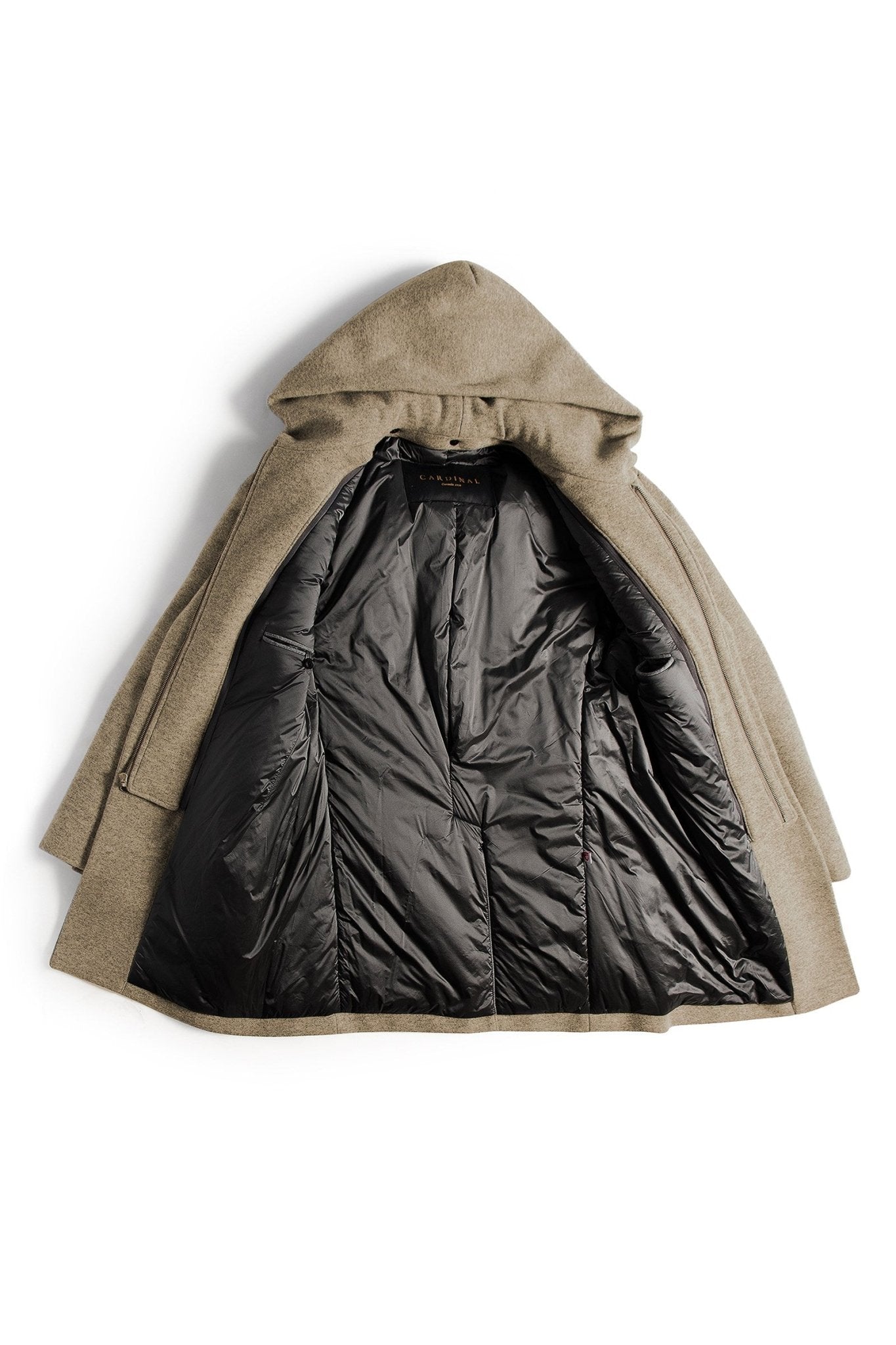 TYSON OATMEAL TOPCOAT - MENS - Cardinal of Canada-US-Tyson - oatmeal wool topcoat 36 inch length