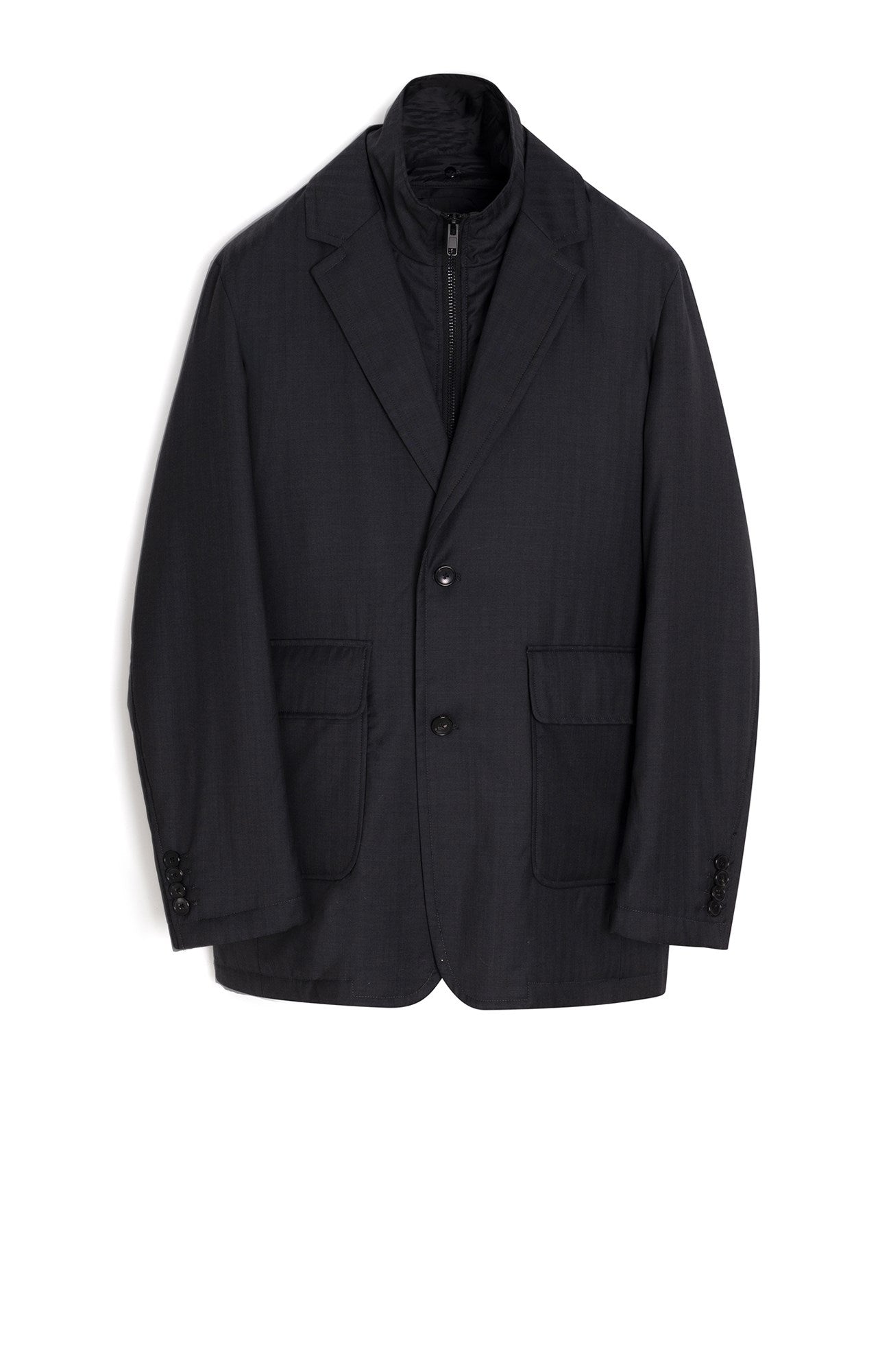 Bond Charcoal Herringbone Wool Jacket - MENS - Cardinal of Canada - US - Bond Charcoal Herringbone Wool Jacket