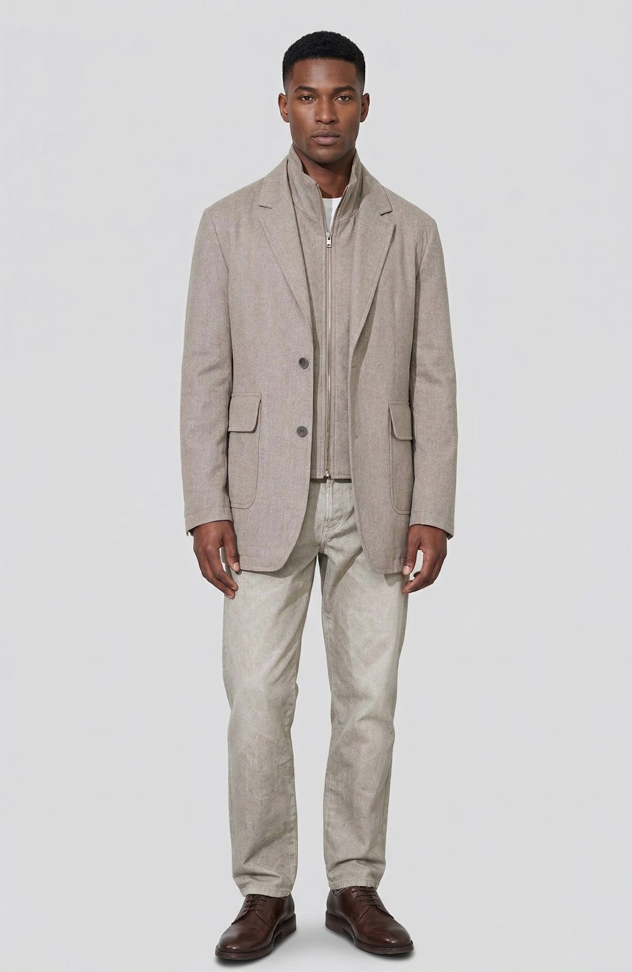 Bond Taupe Cashmere Jacket - MENS - Cardinal of Canada - US - Bond Taupe Cashmere Jacket