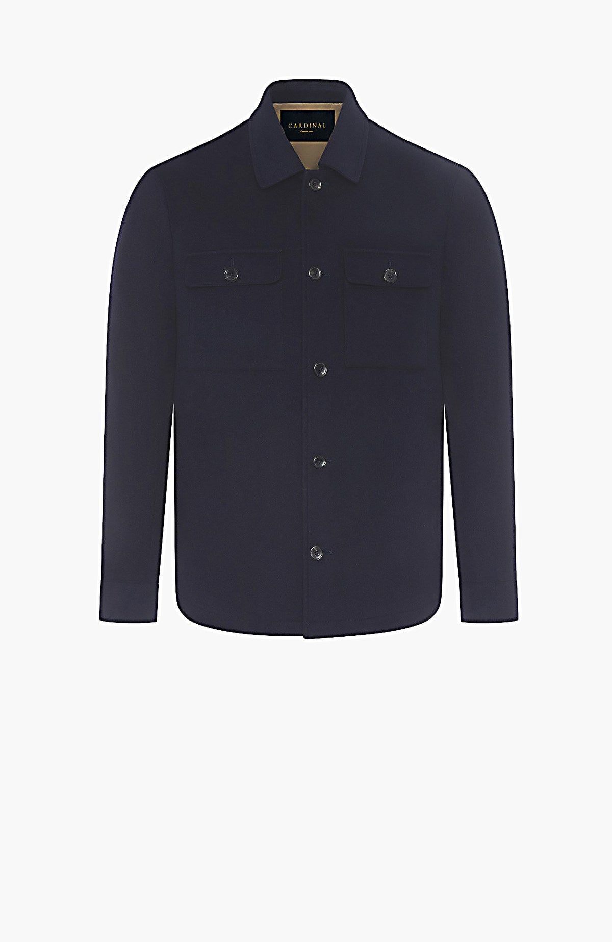 Bryce Navy Cashmere Shirt Jacket