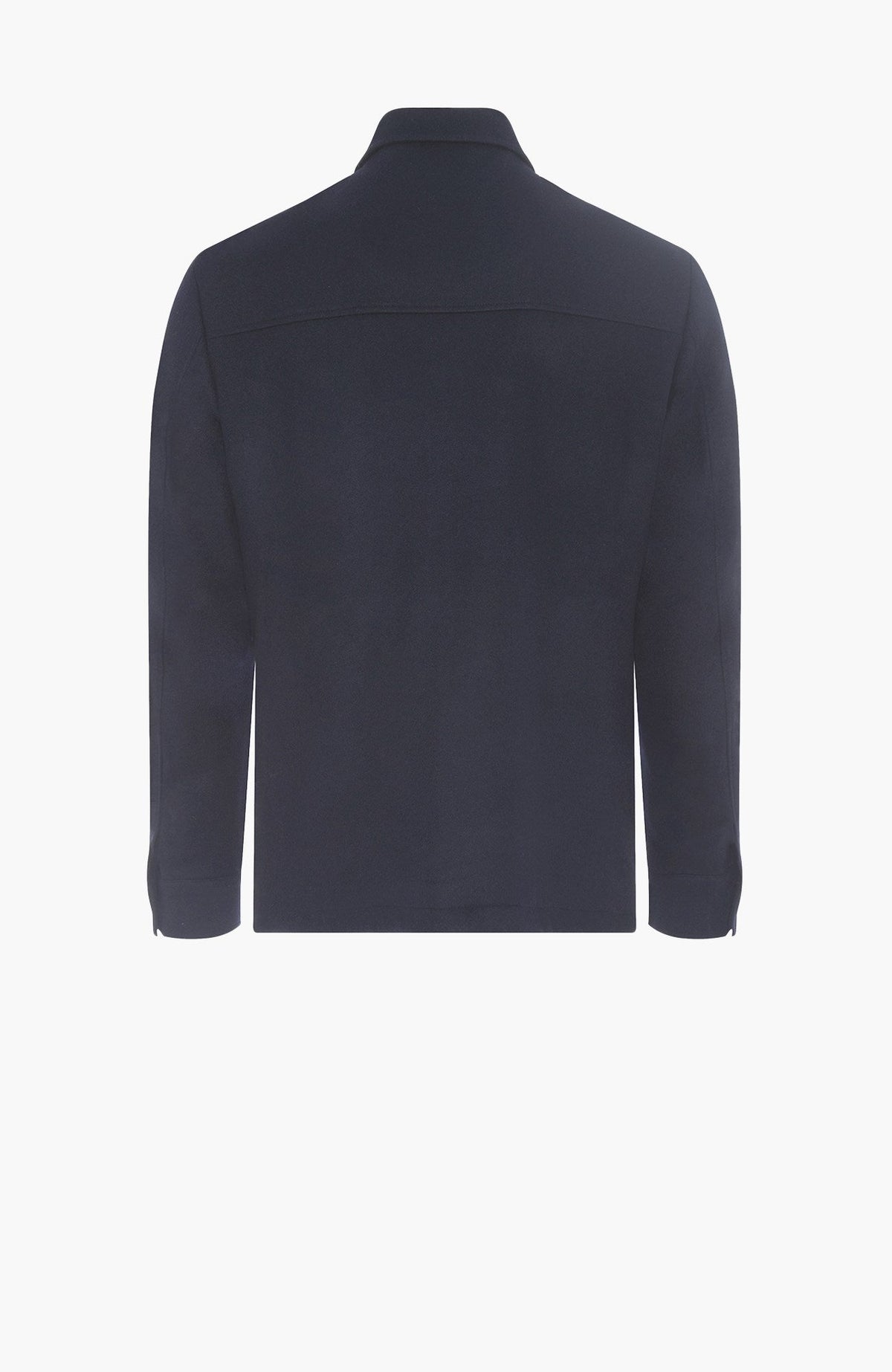 Bryce Navy Cashmere Shirt Jacket - MENS - Cardinal of Canada-US-Bryce Navy Cashmere Shirt Jacket