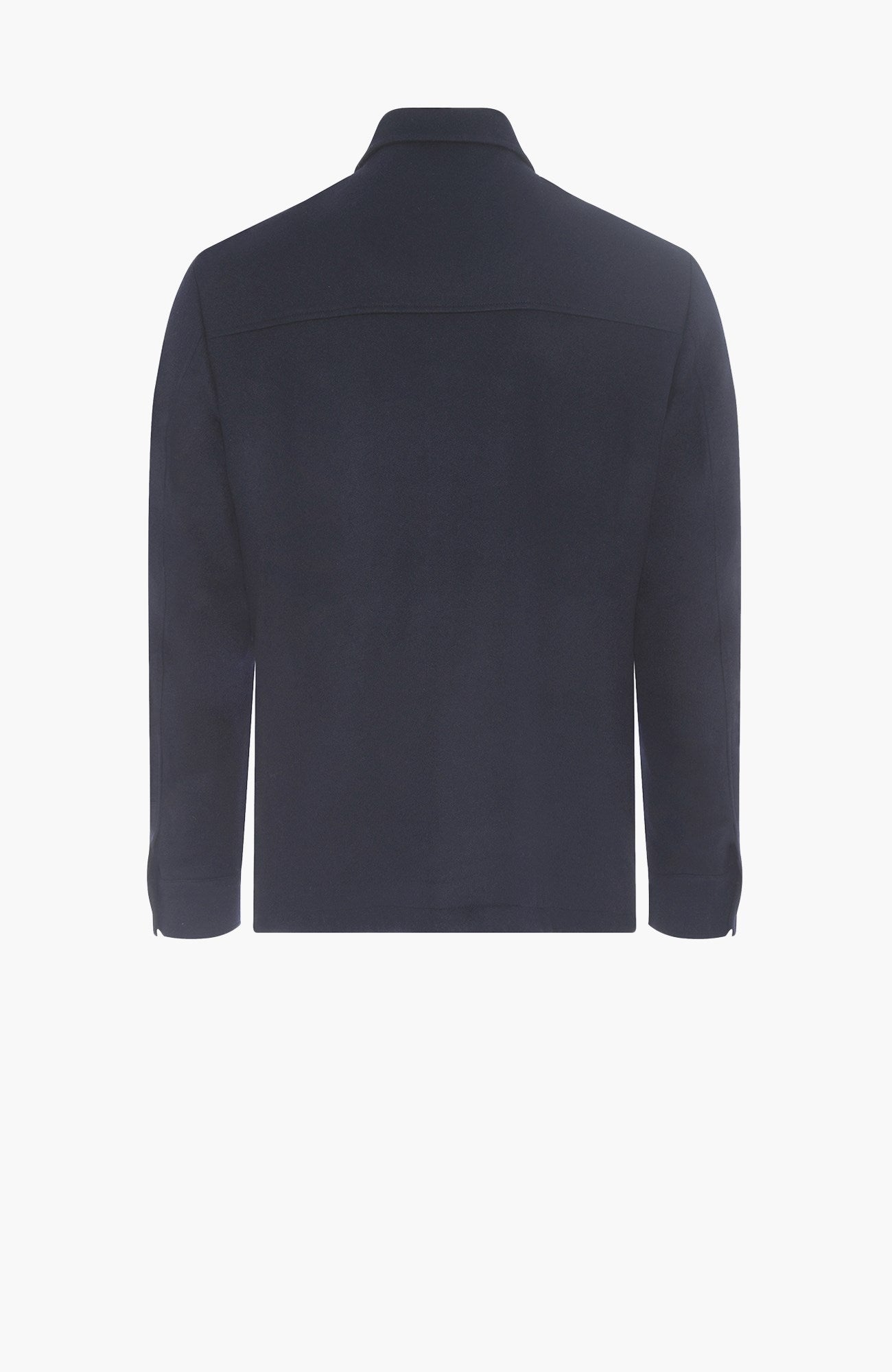 Bryce Navy Cashmere Shirt Jacket