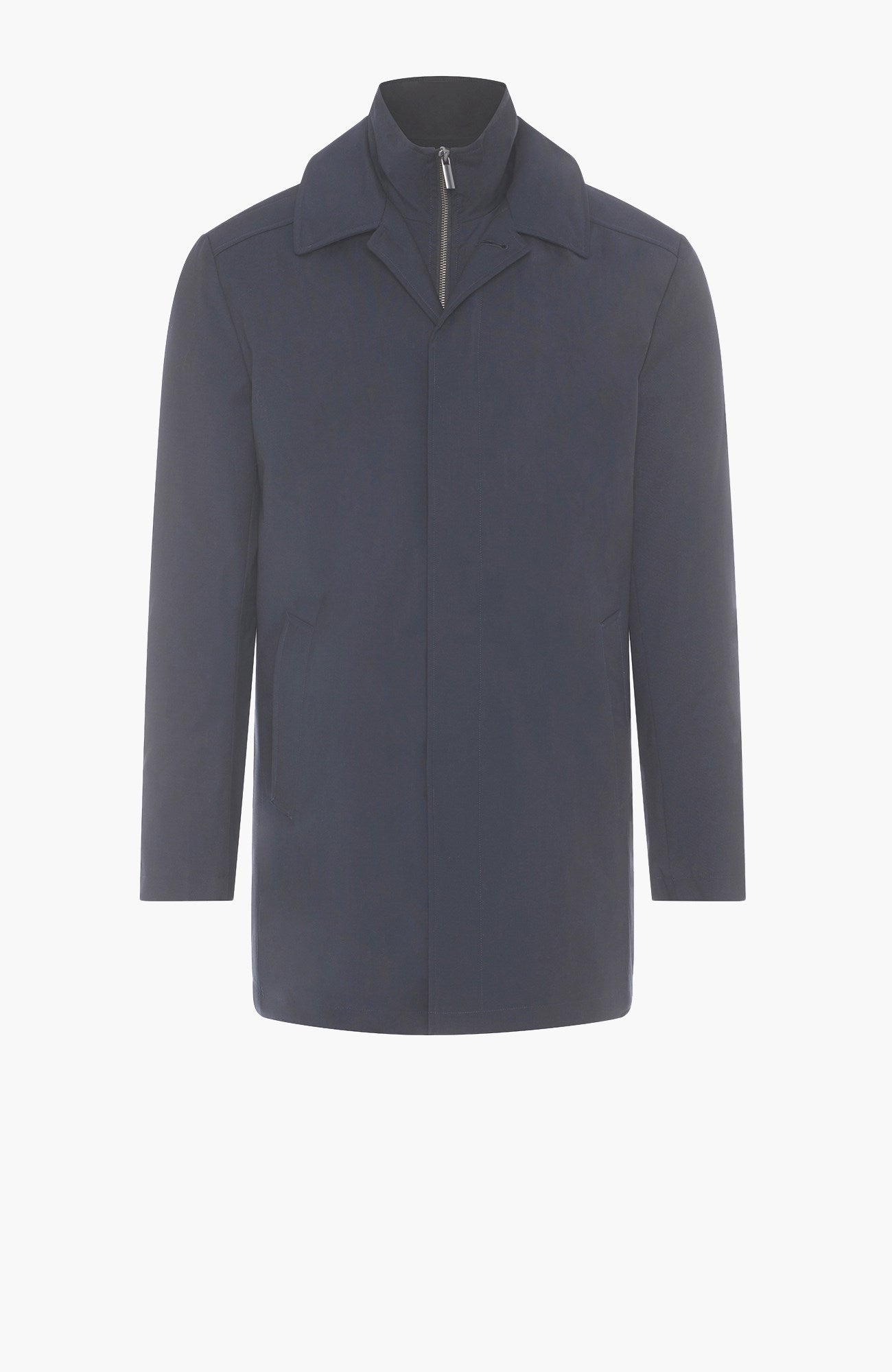 Samson Navy Wool City Coat