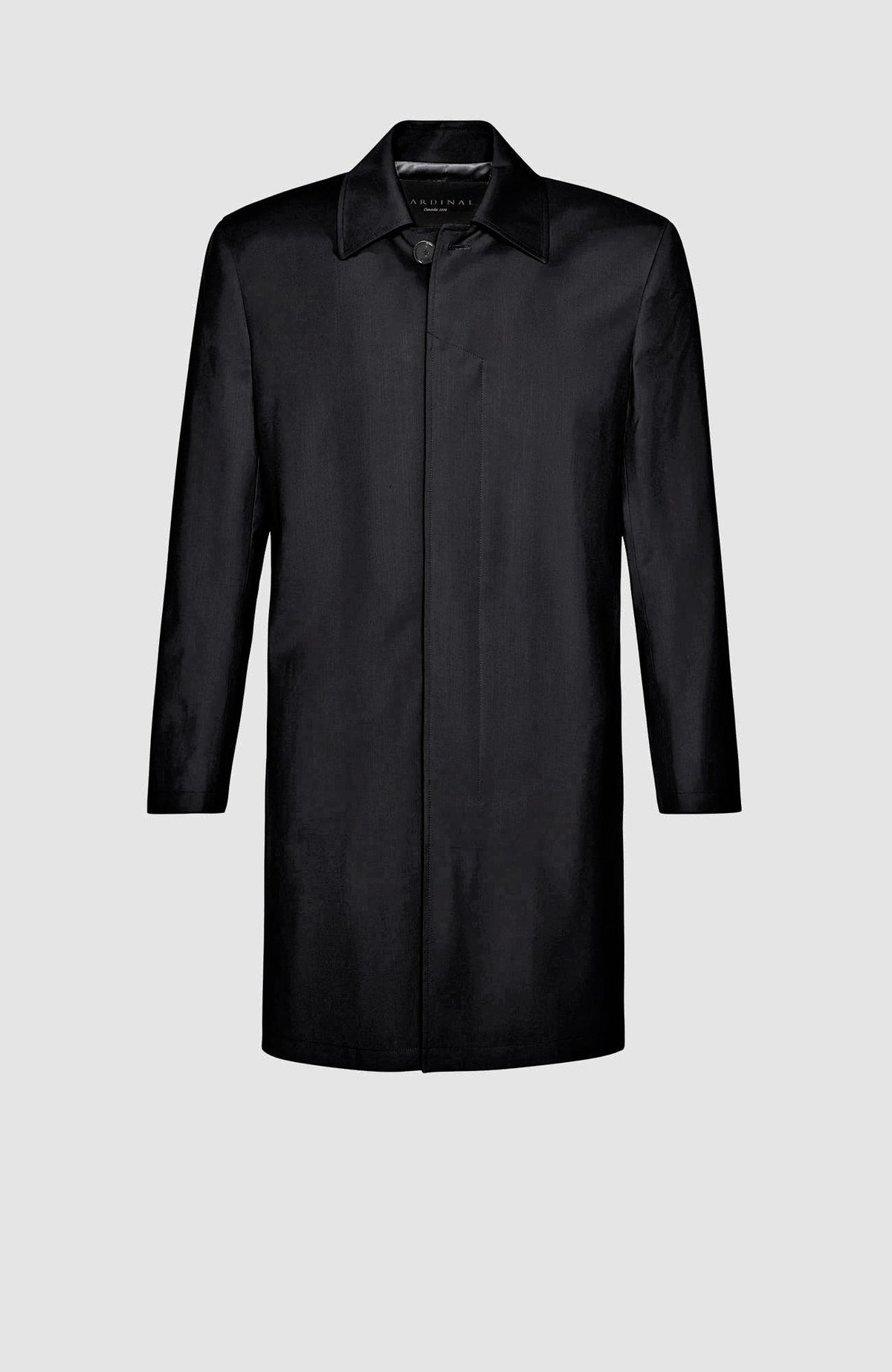 Jax Water Repellent Black Wool Coat - Cardinal of Canada-US-Jax Water Repellent Black Wool Coat