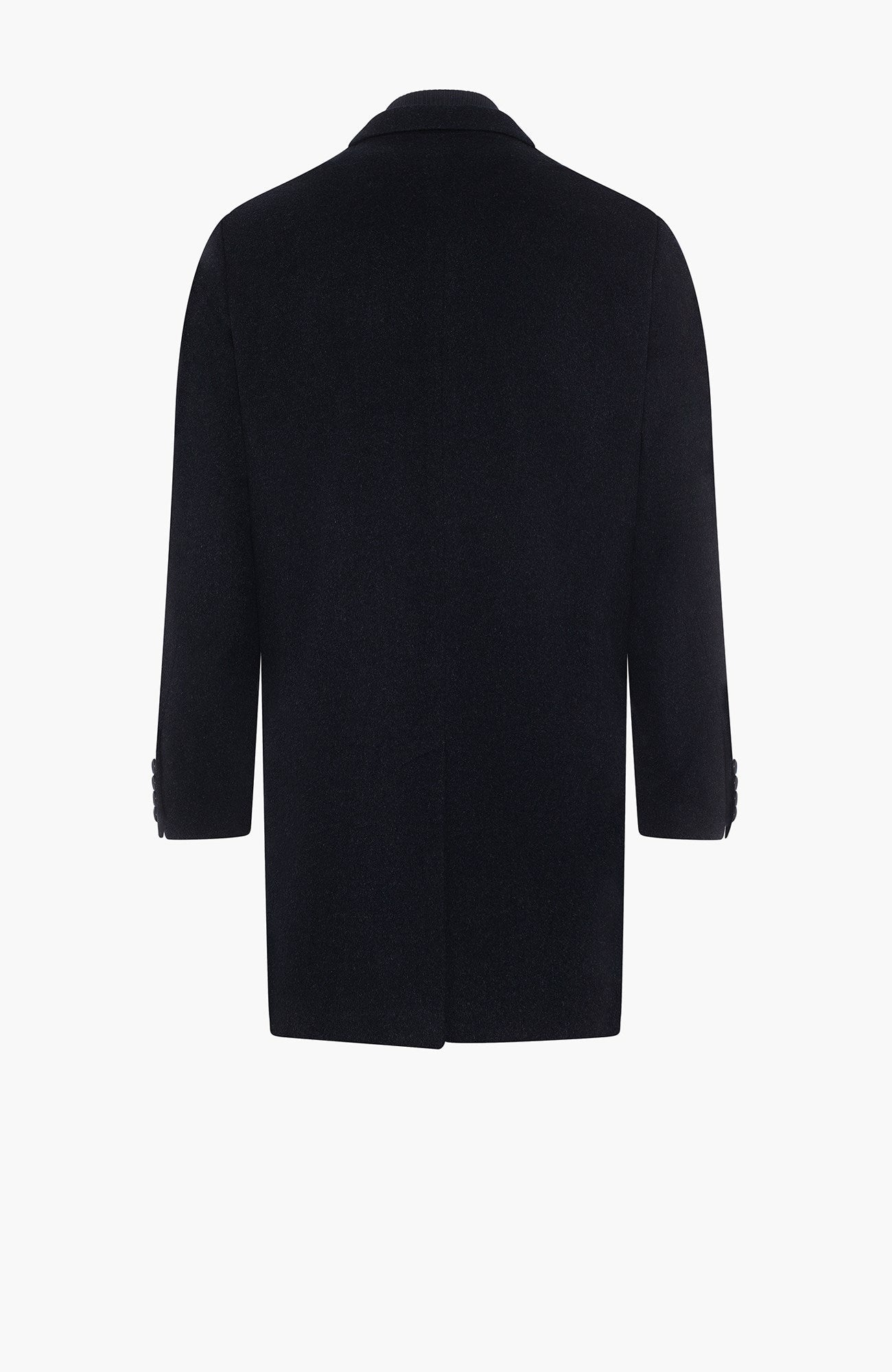 LeClaire Navy Wool & Cashmere Topcoat - MENS - Cardinal of Canada-US-LeClaire Navy Wool & Cashmere Topcoat