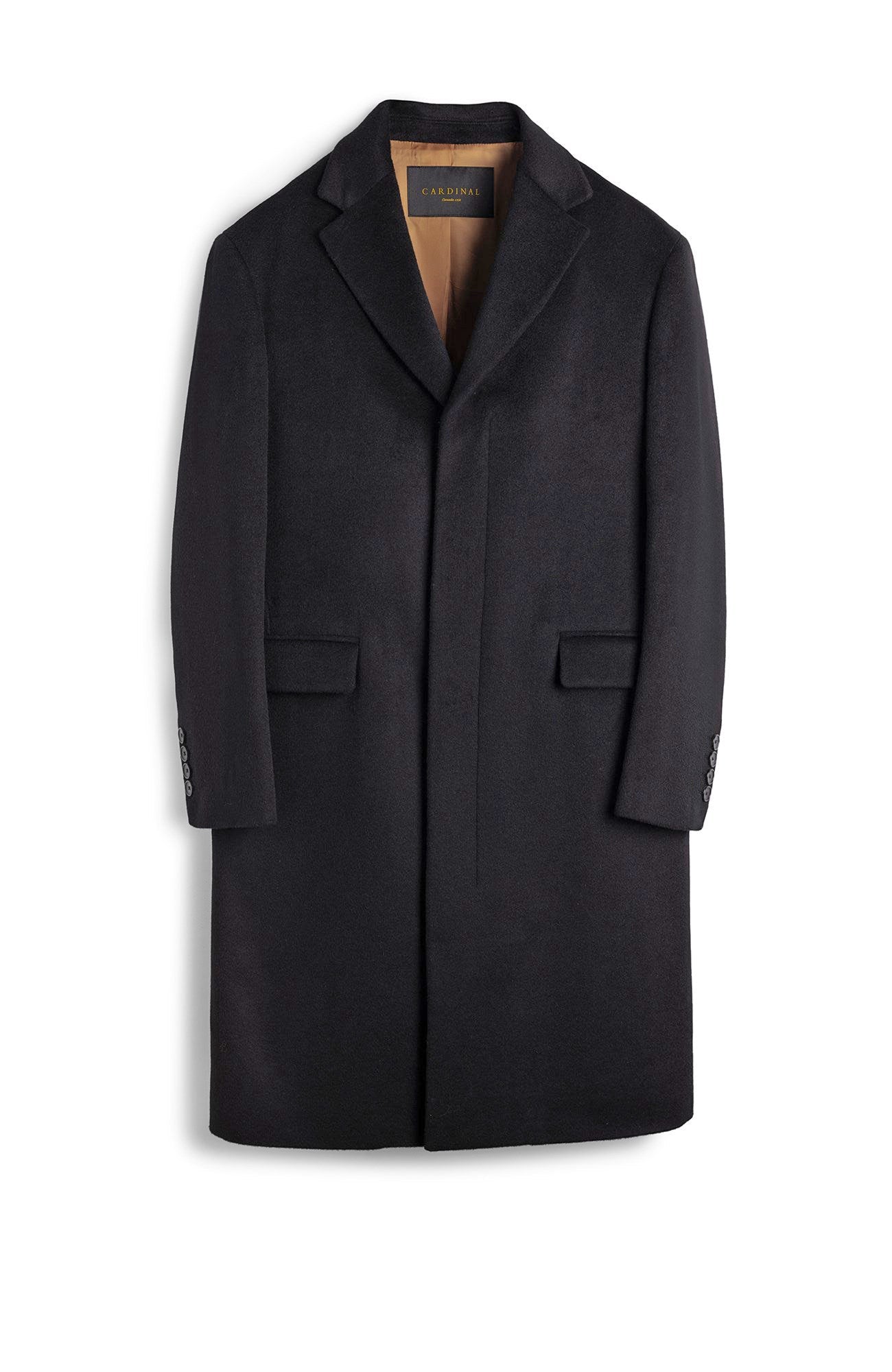 LIMITED EDITION: MERCER BLACK CASHMERE TOPCOAT - MENS - Cardinal of Canada - US - LIMITED EDITION: MERCER BLACK CASHMERE TOPCOAT