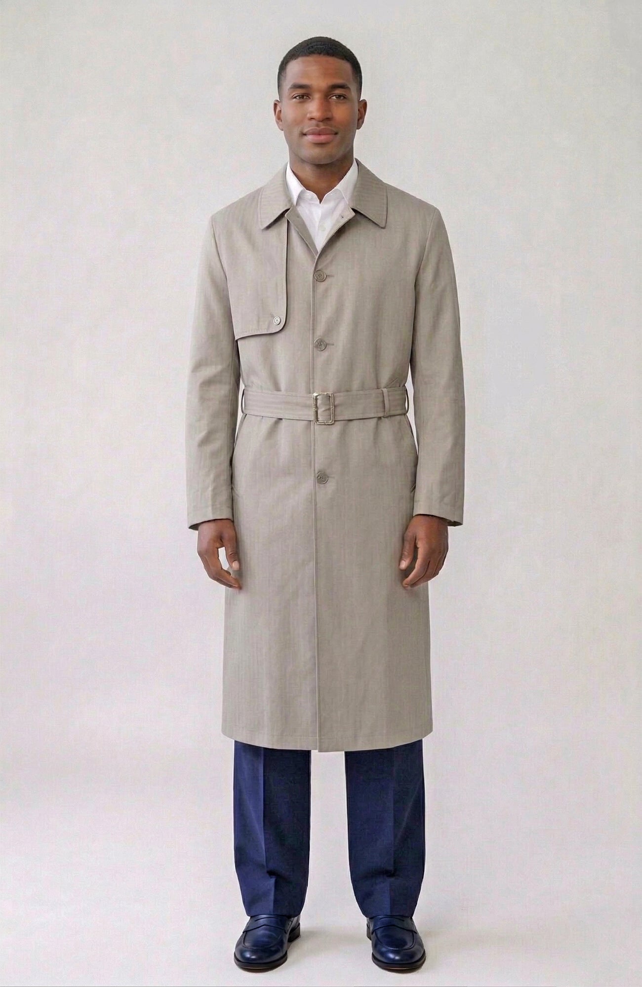 Man Ray Khaki Trench Coat
