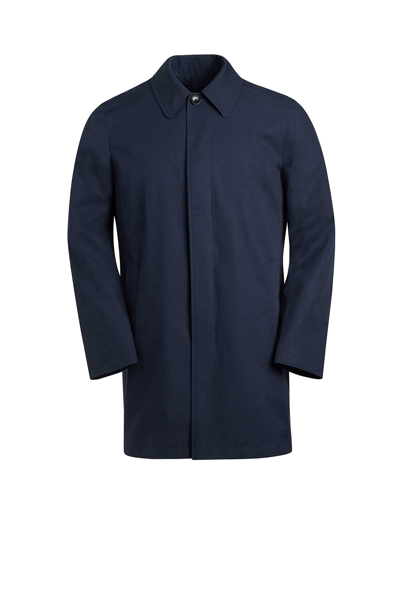 Navy store blue raincoat