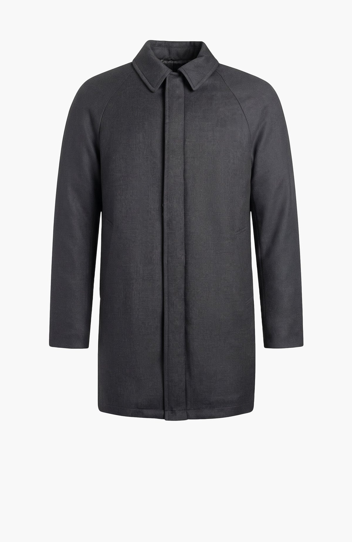 Mcmillan Charcoal Wool Car Coat - Cardinal of Canada-US-Mcmillan Charcoal Wool Car Coat