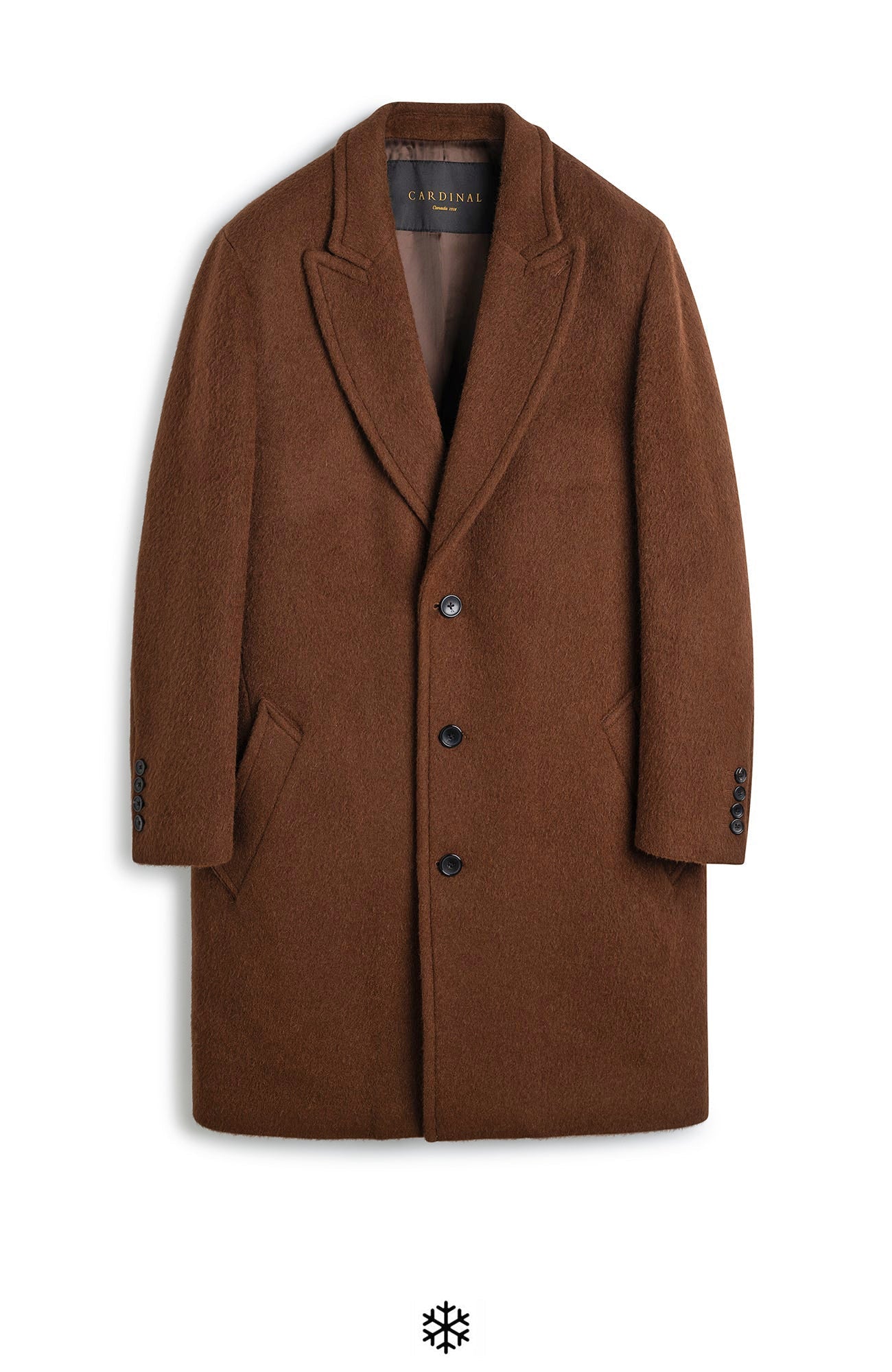 MERCURY WOOL AND ALPACA BLEND TOPCOAT - MENS - Cardinal of Canada - US - MERCURY WOOL AND ALPACA BLEND TOPCOAT