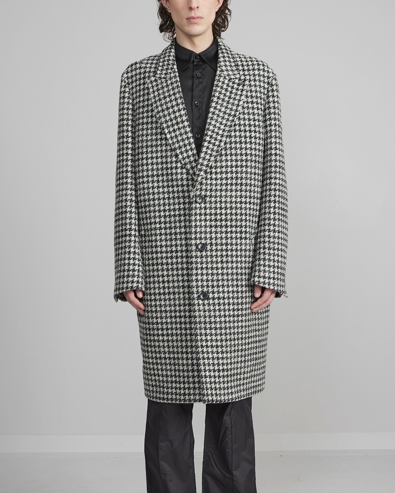 MERCURY WOOL & CASHMERE HOUNDSTOOTH TOPCOAT - MENS - Cardinal of Canada - US - MERCURY WOOL & CASHMERE HOUNDSTOOTH TOPCOAT