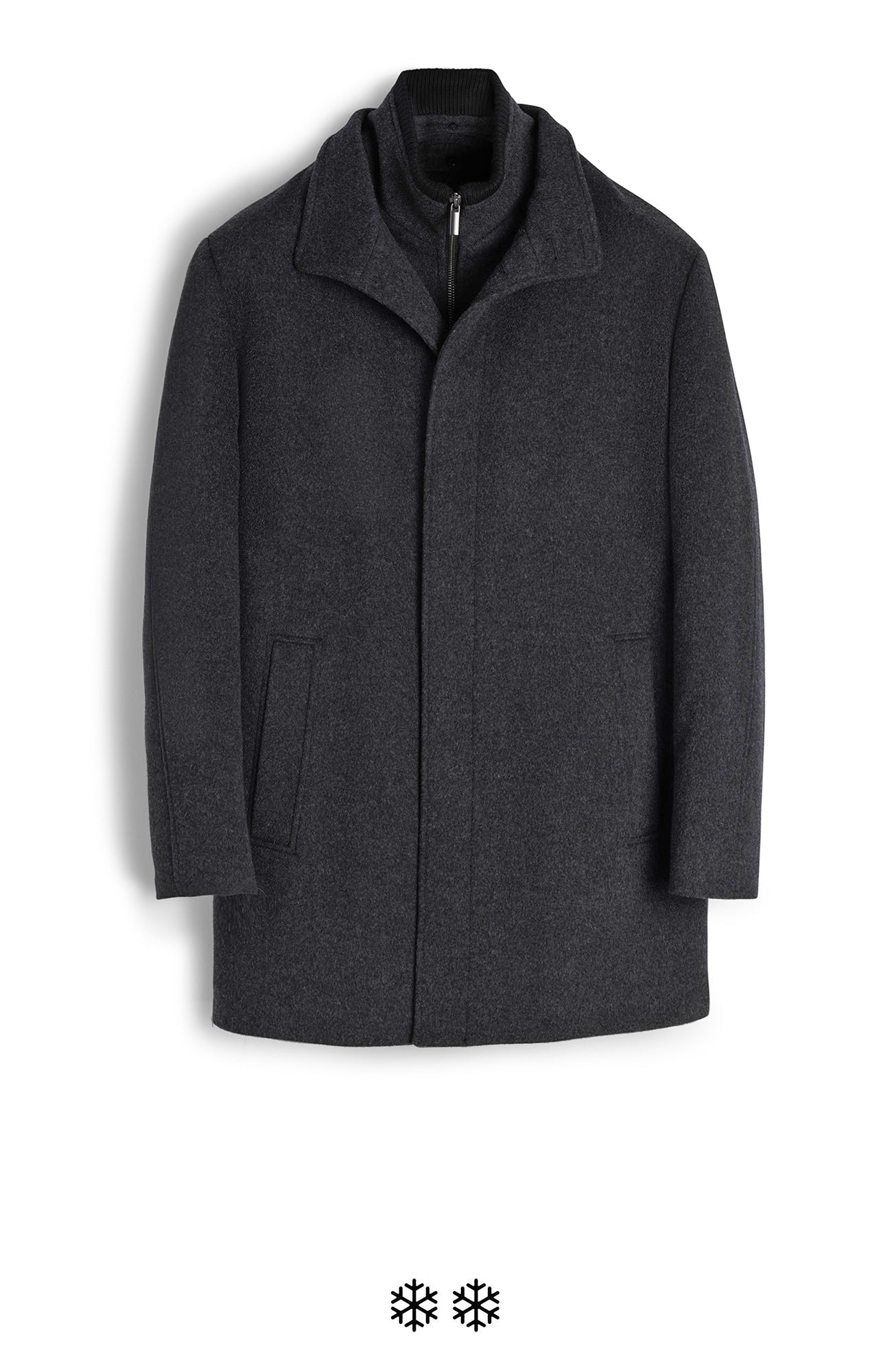 Cardinal of Canada Luxury Collection Cashmere selling Wool Dark Blue Overcoat