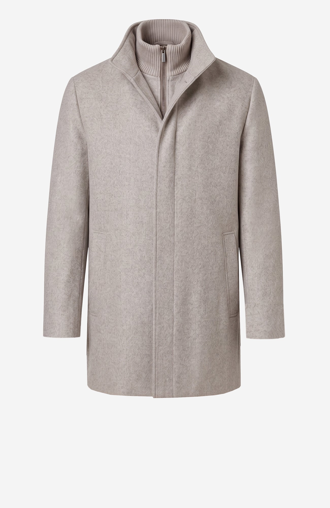 Mont - Royal Taupe Wool & Cashmere Car Coat - MENS - Cardinal of Canada - US - Mont - Royal Taupe Wool & Cashmere Car Coat