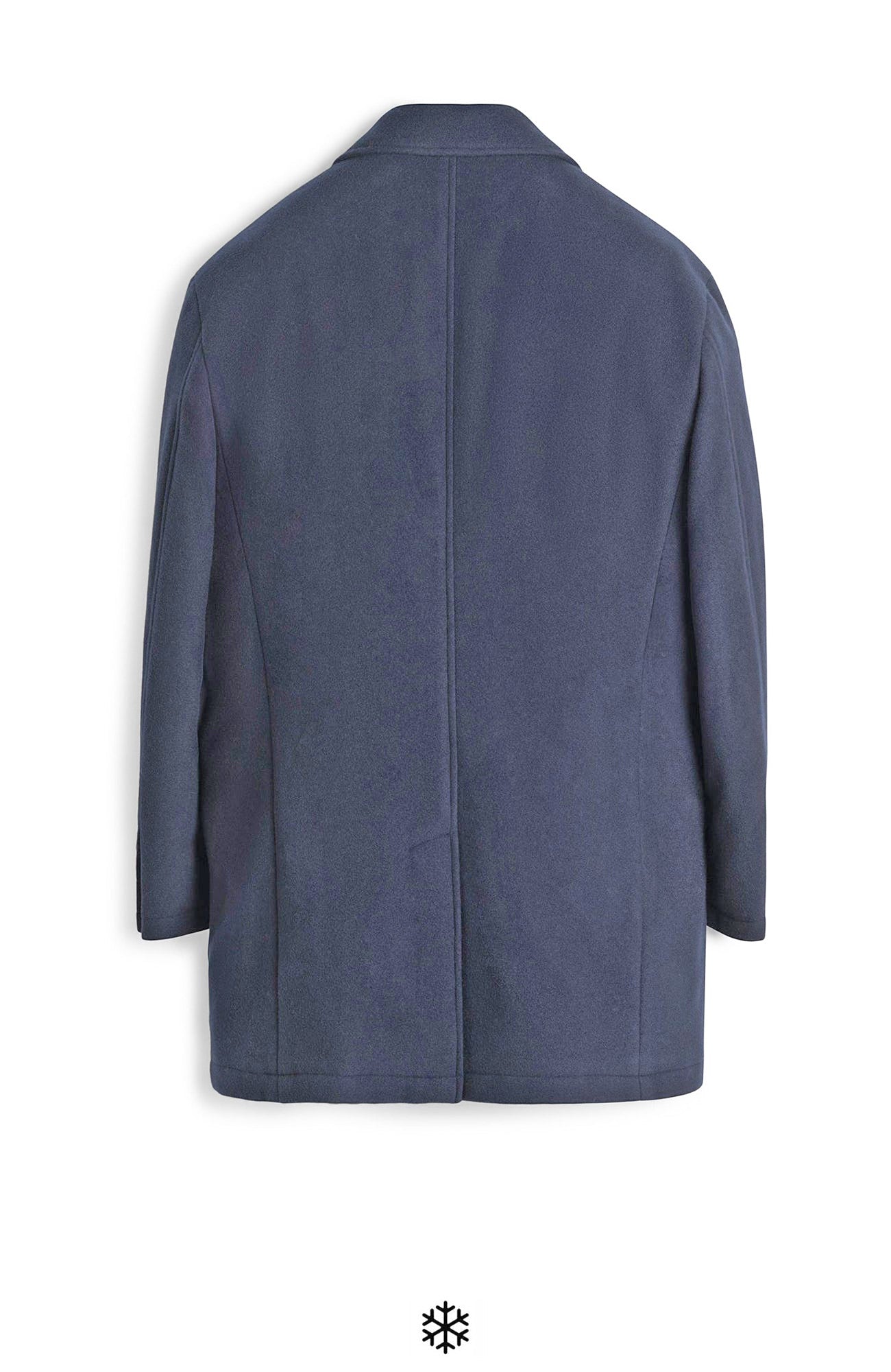 ONIX NAVY WOOL TOPCOAT