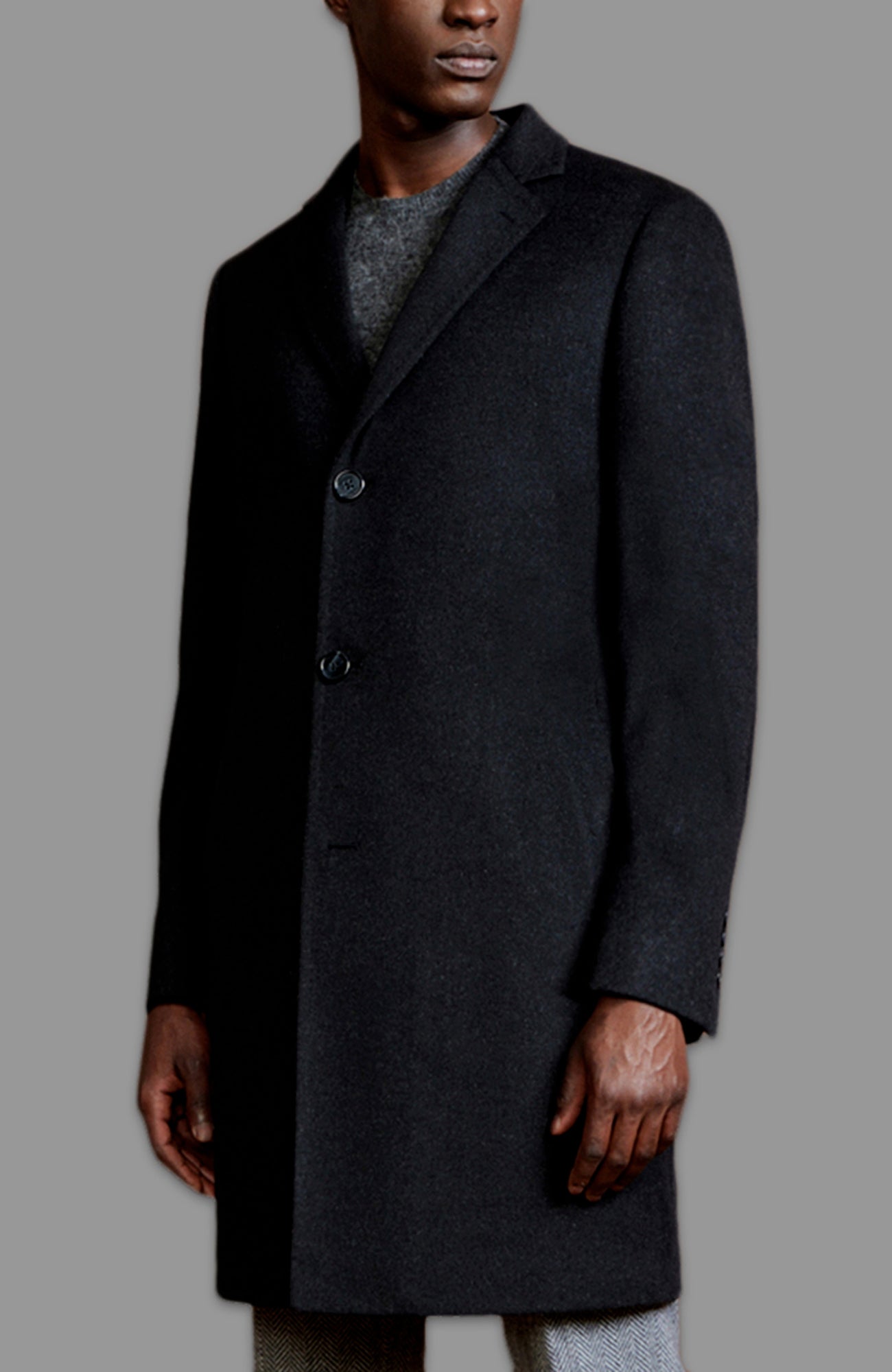 ST - PIERRE BLACK CASHMERE OVERCOAT - Cardinal of Canada - US - ST - PIERRE BLACK CASHMERE OVERCOAT