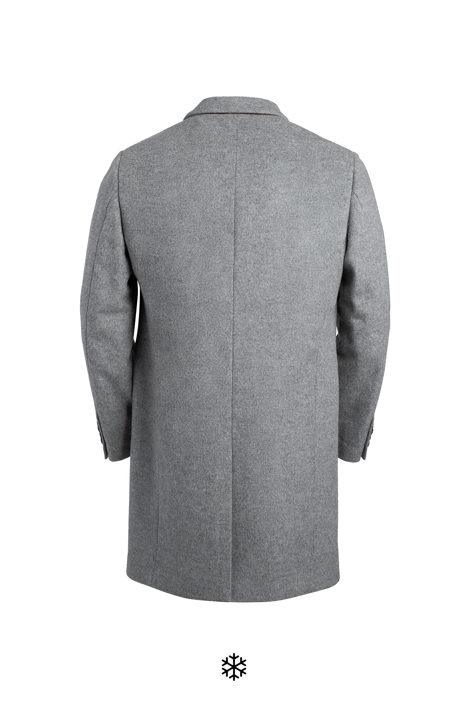 Mens light hot sale gray overcoat