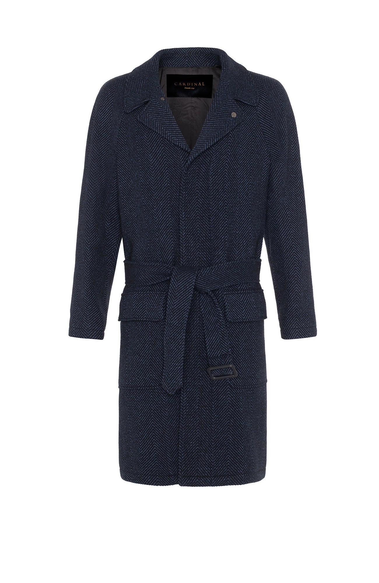 Cardinal of shops Canada Luxury Collection Cashmere Wool Dark Blue Overcoat