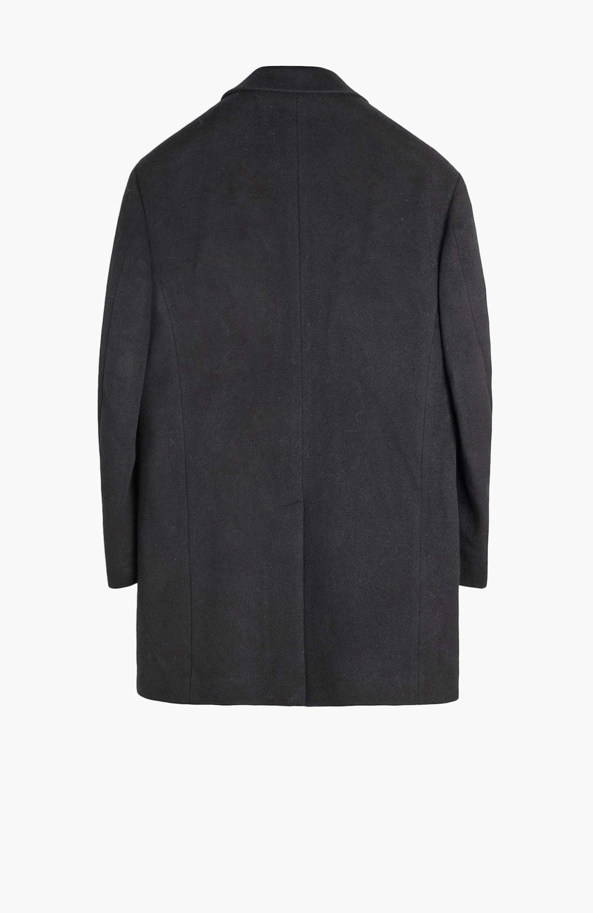 Trenton Black Wool & Cashmere Topcoat - Cardinal of Canada-US-Trenton Black Wool & Cashmere Topcoat