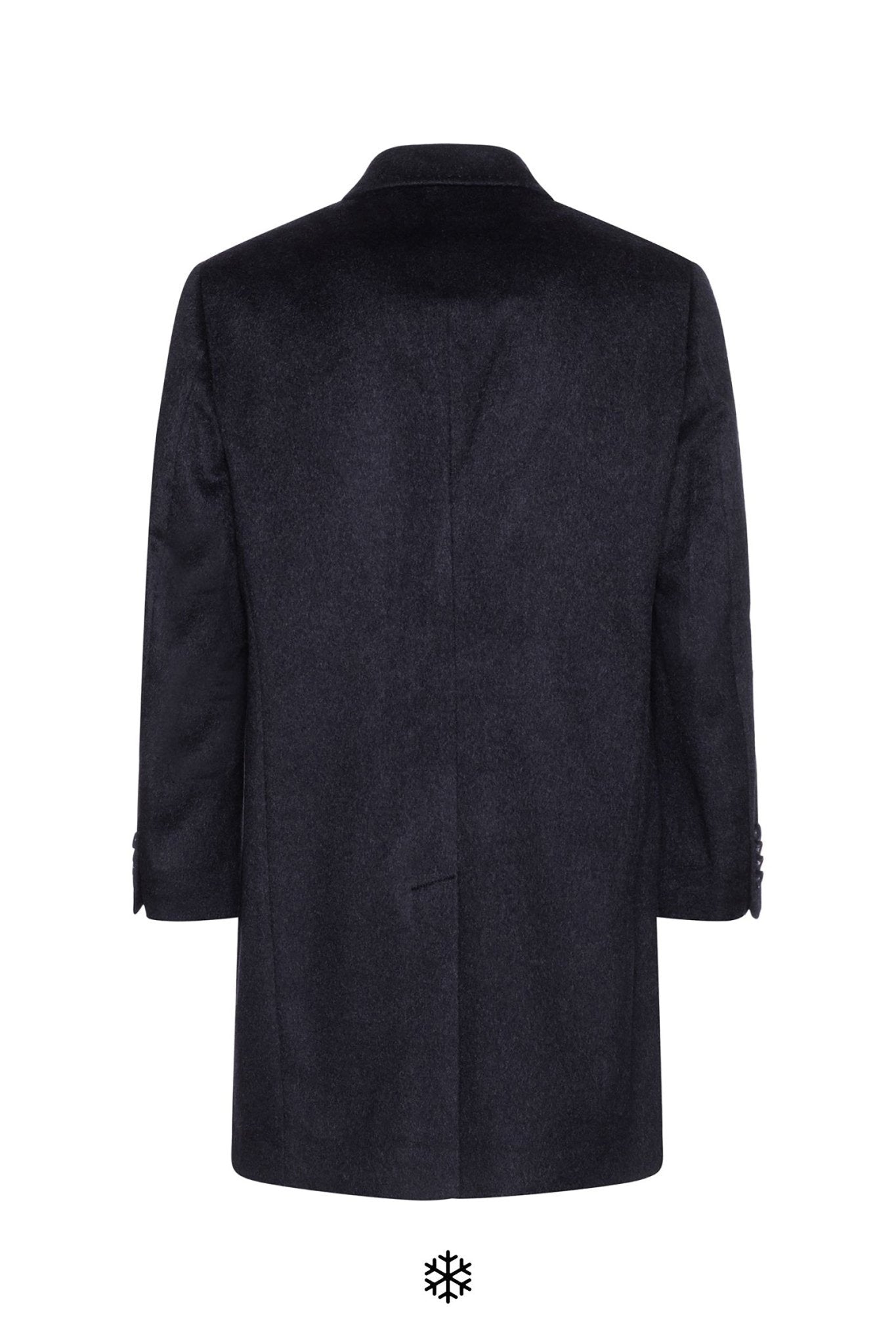 ST-PIERRE NAVY CASHMERE OVERCOAT - Cardinal of Canada-US-ST-PIERRE NAVY CASHMERE OVERCOAT 38 inch length